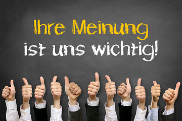 Ihre Meinung ist uns wichtig!