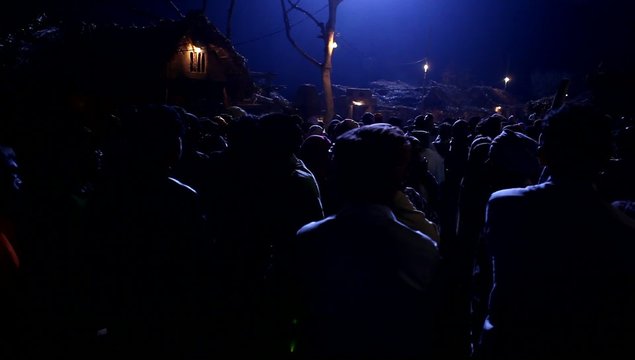 Night life of village people