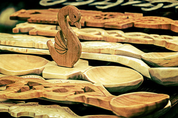 Group of wood objects, traditional romanian 1