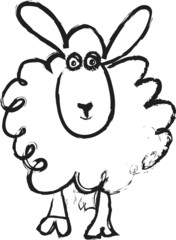 cartoon sheep