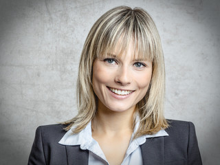 Blonde Frau