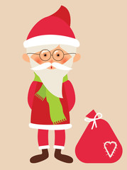 Santa Claus with gifts