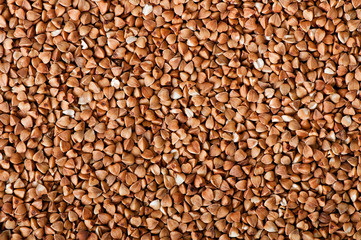buckwheat grains background