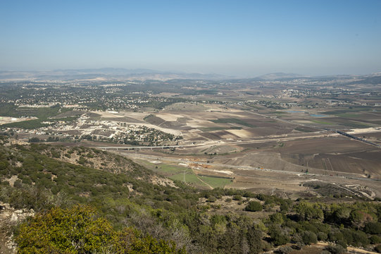View of the Jezreel Valley.Israel.