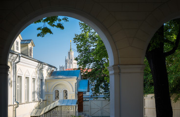 Yard of the St. John the Baptist convent in Moscow