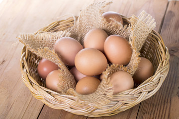 Broken egg isolated placed