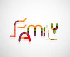 Family word concept