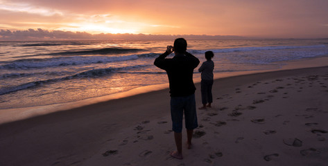 Sunrise over Gold Coast Queensland Australia