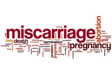 Miscarriage word cloud