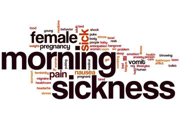 Morning sickness word cloud