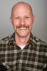 Obraz premium Happy bald man