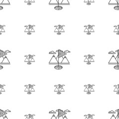 Vector background for golf. Golf flag