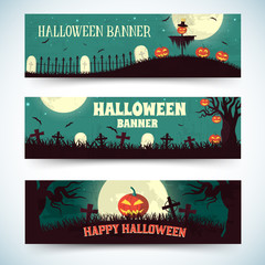 Halloween time background concept in retro style. Vector illustr