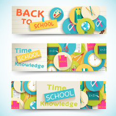 back to school abstract background of flat icons notebook concep