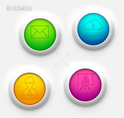 business infographic design background concept. vector illustrat