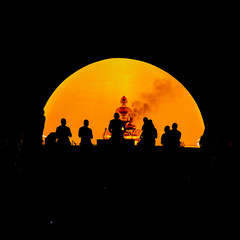 Golden buddha statue