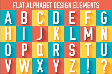 flat colorful letter of the alphabet vector illustration design