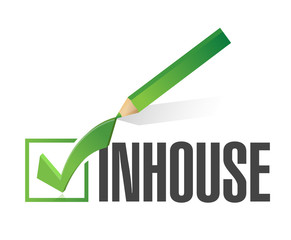 Inhouse checkmark illustration design