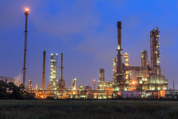 Obraz na płótnie Canvas Petrochemical plant, Refinery