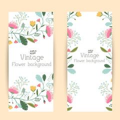 retro flower background concept. Vector illustration