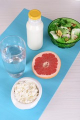 Dietary food in on table close-up