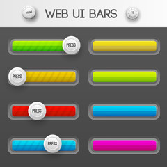web interface ui elements. Vector illustration