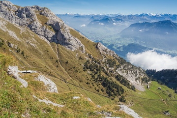 Obraz premium View from the Mt. Pilatus