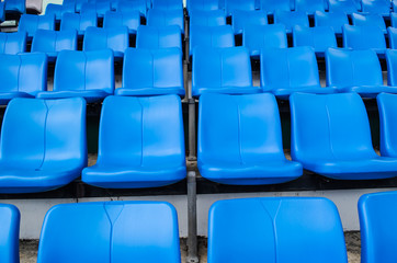 Fototapeta premium blue chair Temporary stadium