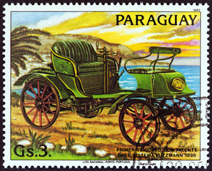 Fototapeta na wymiar Opel Lutzmann of 1898 (Paraguay 1983)