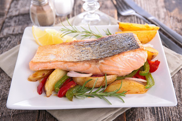 grilled salmon