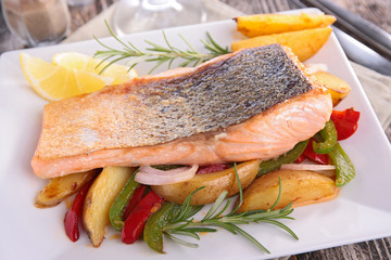 grilled salmon