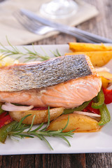 grilled salmon