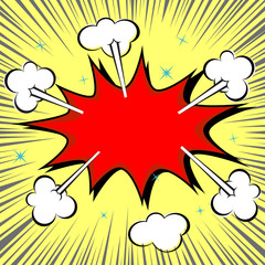 Blank comic bubble speech, vector format