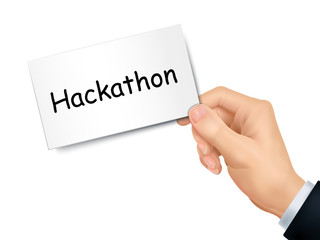 hackathon card in hand
