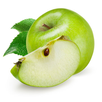 Green Apple Isolated On White Background