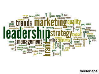 Vector conceptual business word cloud