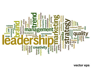 Vector onceptual business word cloud