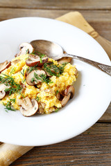 Polenta with mushrooms