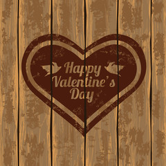 Valentine's card with heart