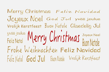 tag cloud Weihnachten in gold