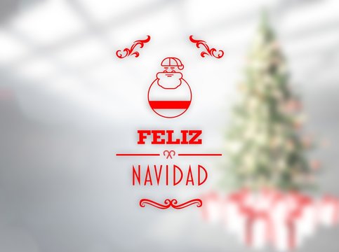 Composite image of feliz navidad banner