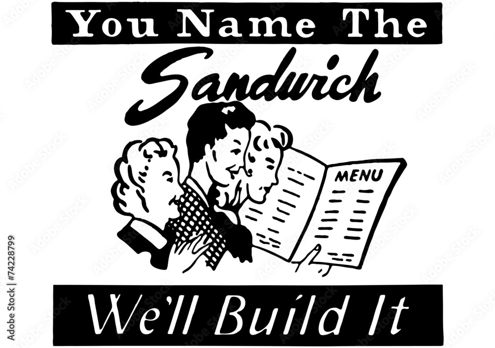 Poster You Name The Sandwich