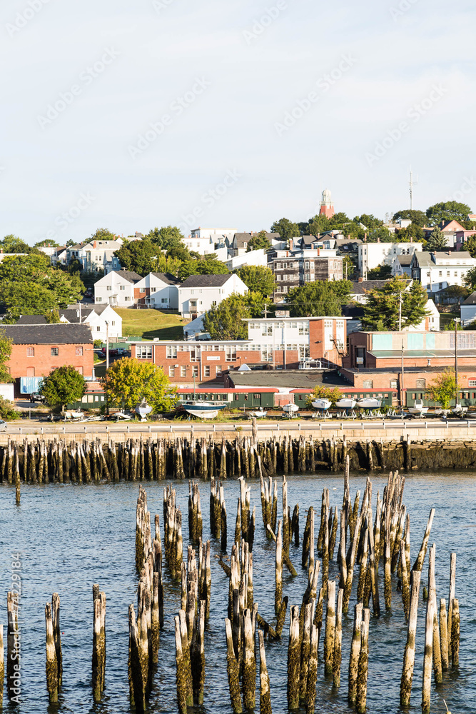 Poster Portland Harbor with Old Posts