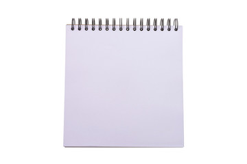 Empty blank note book