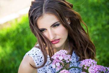 Fototapeta premium women with flowers