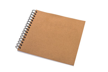 Empty blank note book