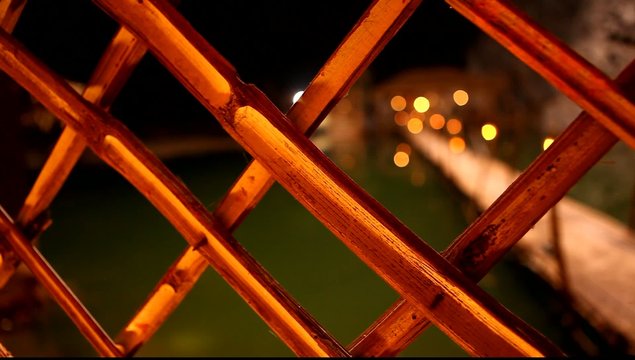 Bamboo wooden frame