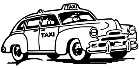 TaxiCab © RetroClipArt