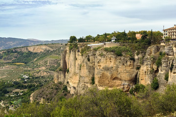 Fototapeta na wymiar rock in Ronda, Spain