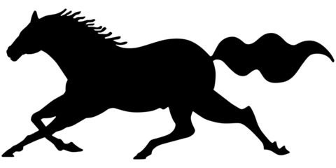 Running Horse Silhouette